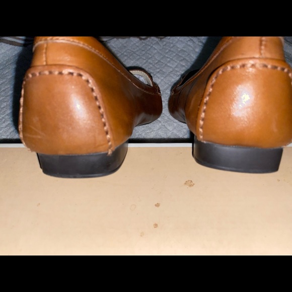 Michael Kors Leather Loafers, 9, luggage color - Picture 8 of 10